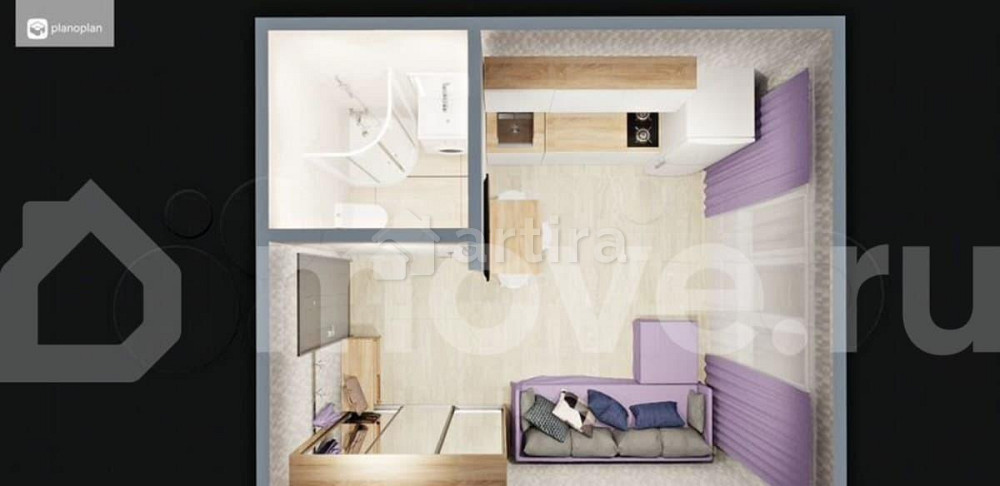 Студия, 23 м2, 1/12 эт. Москва - изображение 1