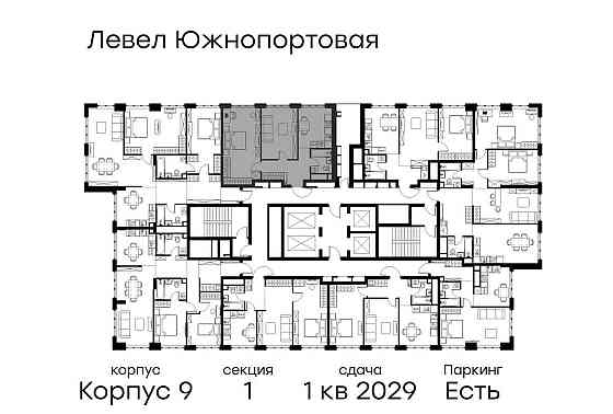 2-комн. квартира, 59.1 м2, 32/49 эт. Москва