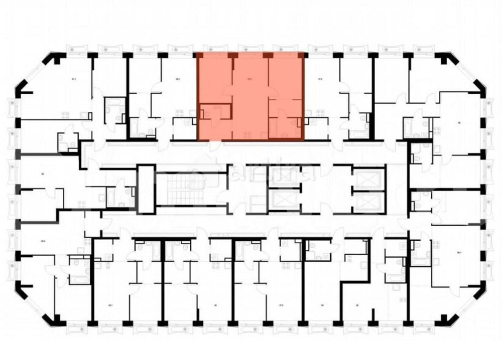 2-комн. квартира, 57.5 м2, 27/32 эт. Москва - изображение 2