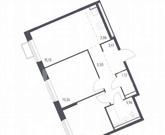 2-комн. квартира, 56.5 м2, 5/16 эт. Москва
