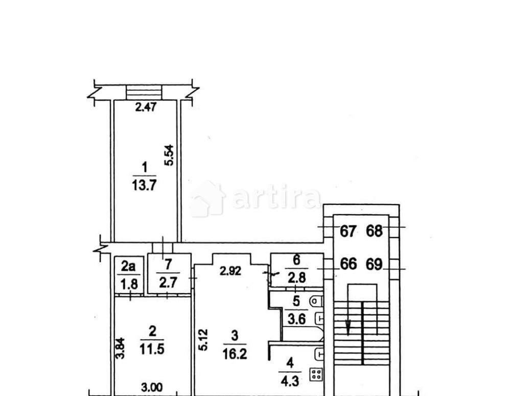 Комната, 11.5 м2, 5/5 эт. Мытищи - изображение 5