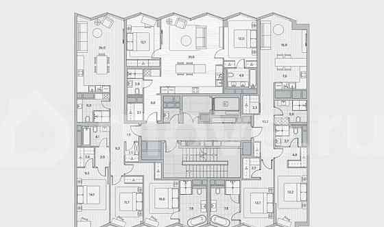 3-комн. пентхаус, 105.8 м2, 2/9 эт. Москва
