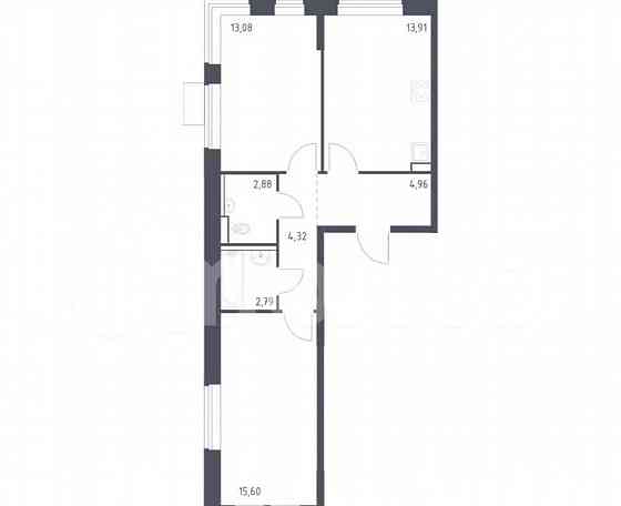 2-комн. квартира, 57.5 м2, 5/16 эт. Москва