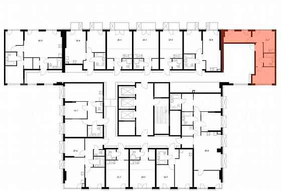 2-комн. квартира, 55.7 м2, 2/20 эт. Москва