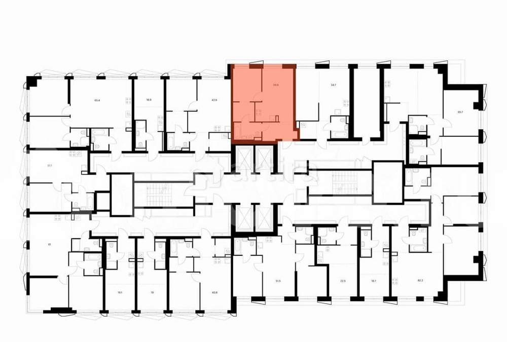 1-комн. квартира, 34.7 м2, 24/38 эт. Москва - изображение 3