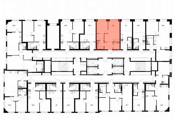 1-комн. квартира, 38.4 м2, 14/27 эт. Москва