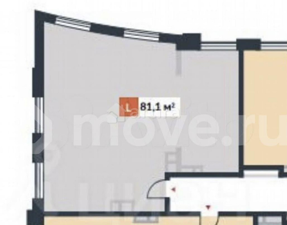 Студия, 81.1 м2, 12/12 эт. Москва - изображение 1