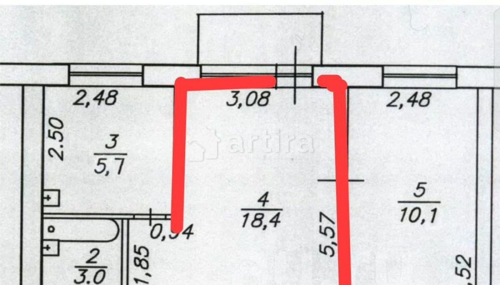 Комната, 15 м2, 4/5 эт. Владимир - изображение 3