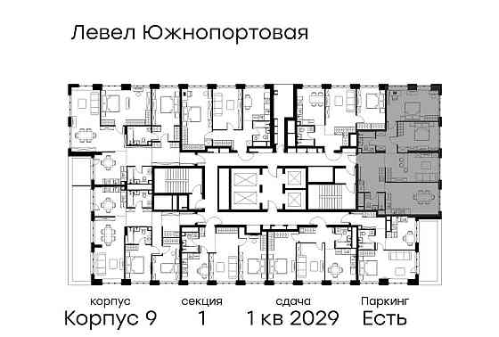 3-комн. квартира, 94.9 м2, 24/49 эт. Москва