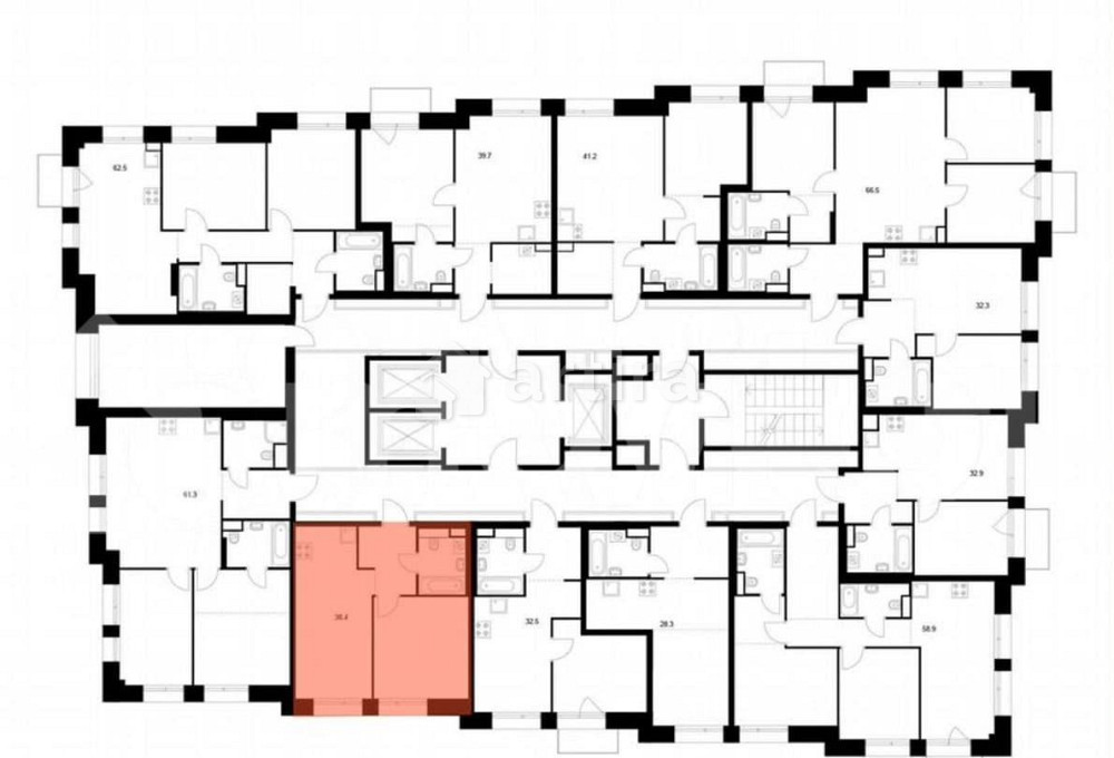 1-комн. квартира, 38.4 м2, 8/23 эт. Москва - изображение 1