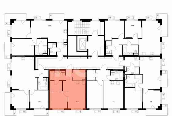 1-комн. квартира, 41 м2, 8/9 эт. Москва