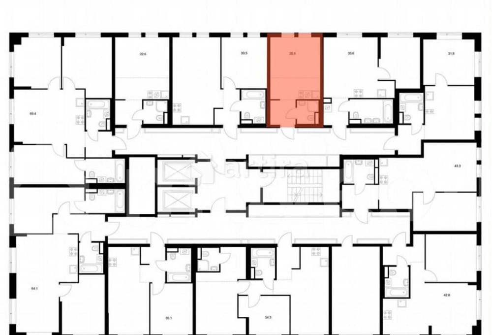 Студия, 20.8 м2, 3/16 эт. Москва - изображение 2
