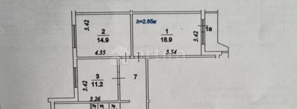 Комната, 11.2 м2, 4/17 эт. Москва - изображение 2