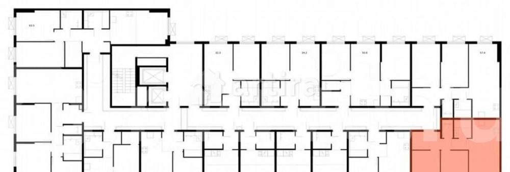 2-комн. квартира, 57.4 м2, 13/16 эт. Москва - изображение 2