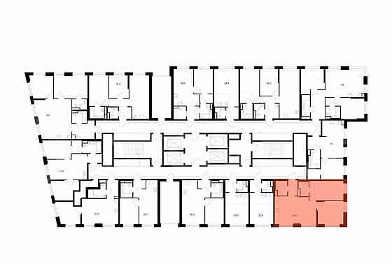 2-комн. квартира, 59.3 м2, 22/43 эт. Москва