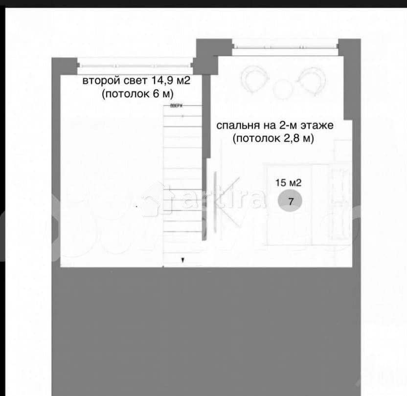 Студия, 58.5 м2, 23/28 эт. Москва - изображение 3