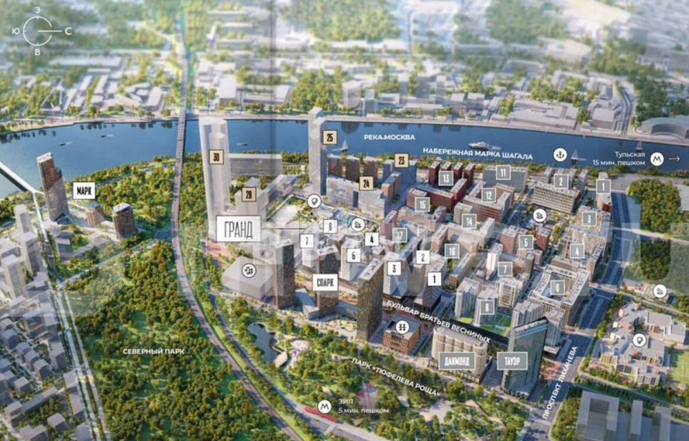 2-комн. квартира, 41.4 м2, 12/28 эт. Москва - изображение 3