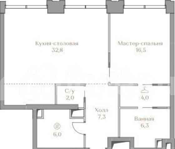 1-комн. квартира, 74.9 м2, 7/18 эт. Москва