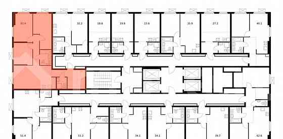 3-комн. квартира, 81.1 м2, 30/33 эт. Москва