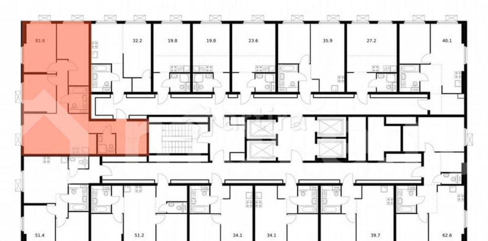 3-комн. квартира, 81.1 м2, 30/33 эт. Москва - изображение 3