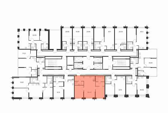 2-комн. квартира, 62 м2, 11/32 эт. Москва
