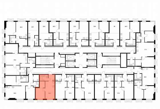 1-комн. квартира, 33.3 м2, 12/30 эт. Москва