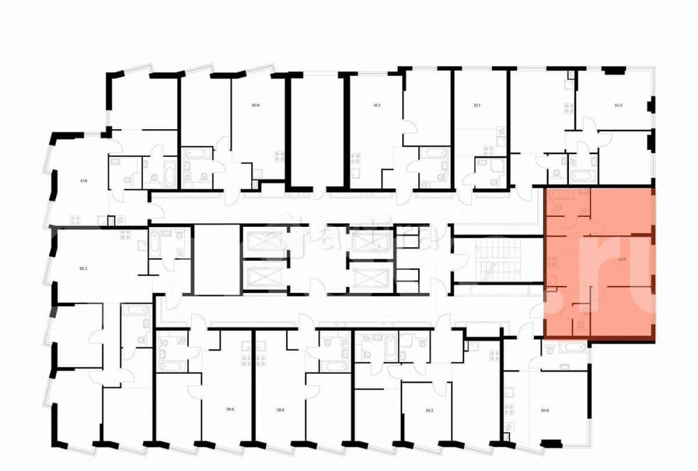 2-комн. квартира, 53.6 м2, 32/32 эт. Москва - изображение 3