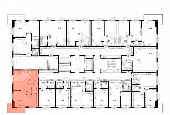 2-комн. апарт-ы, 49.5 м2, 8/24 эт. Москва