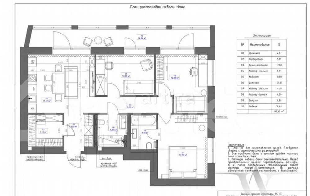 4-комн. квартира, 81 м2, 8/20 эт. Москва - изображение 1