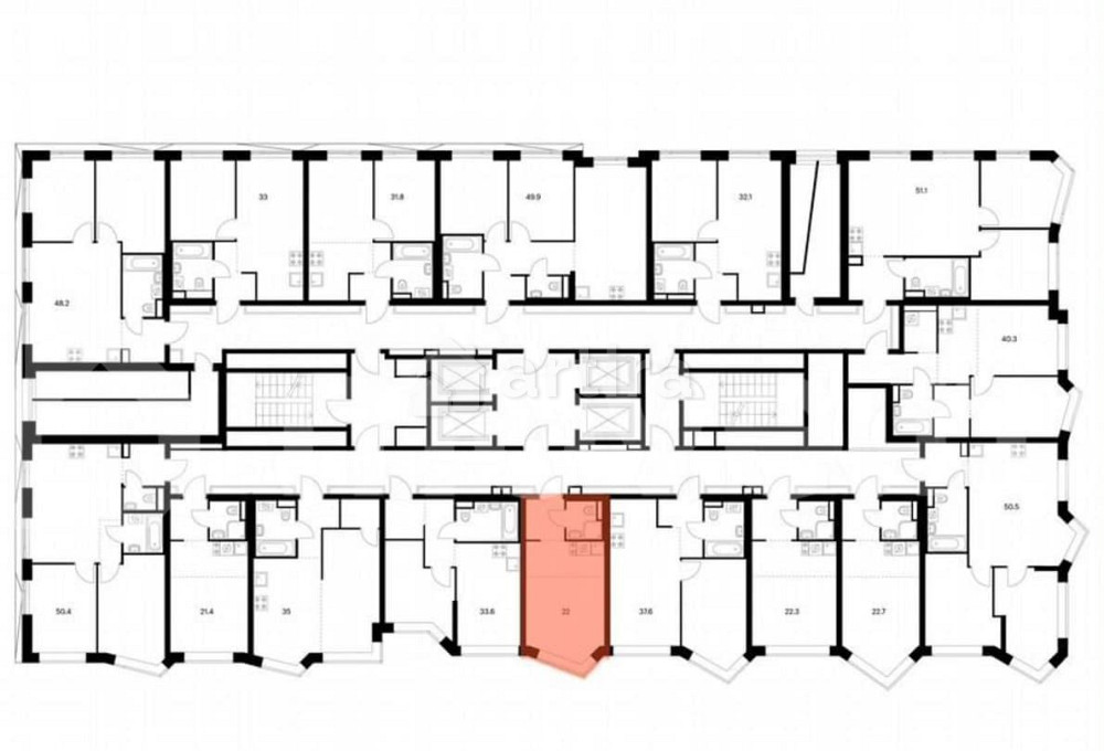 Студия, 22 м2, 13/31 эт. Москва - изображение 2