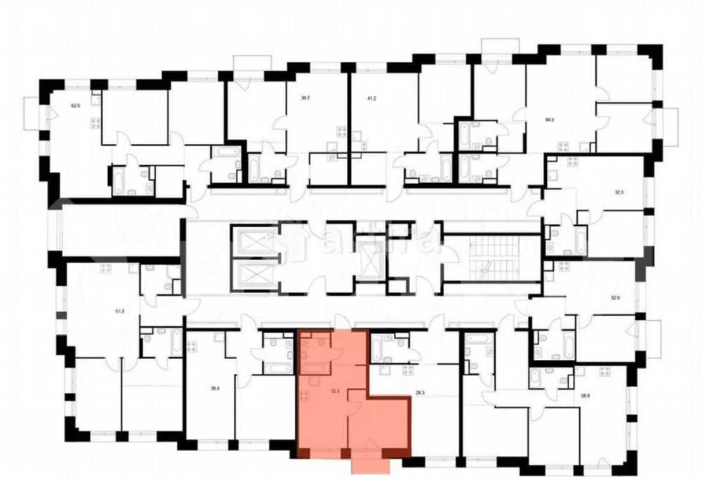 1-комн. квартира, 32.5 м2, 10/23 эт. Москва - изображение 7