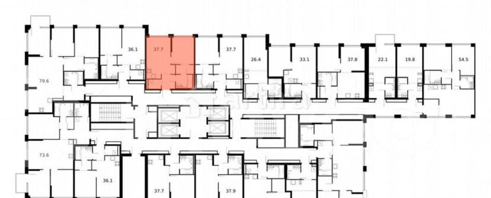 1-комн. квартира, 37.7 м2, 3/32 эт. Москва - изображение 2
