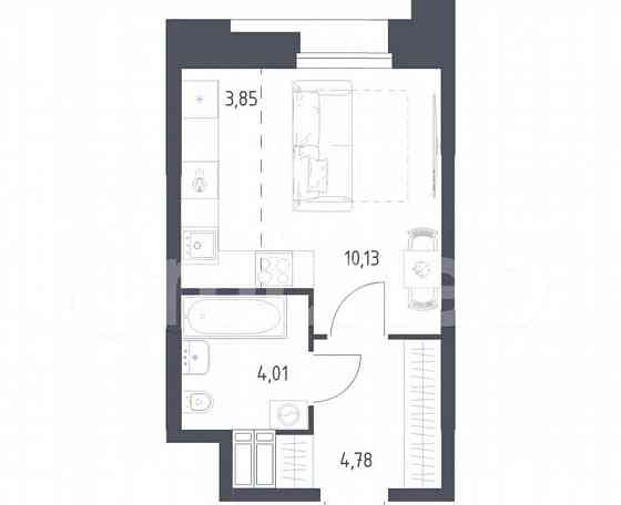 Студия, 22.8 м2, 3/23 эт. Москва