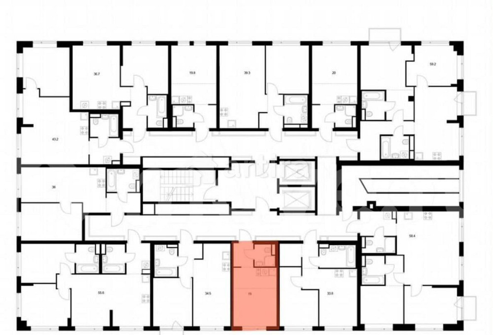 Студия, 19 м2, 4/16 эт. Москва - изображение 3