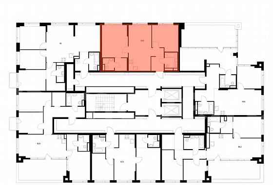 2-комн. квартира, 59.5 м2, 15/16 эт. Москва