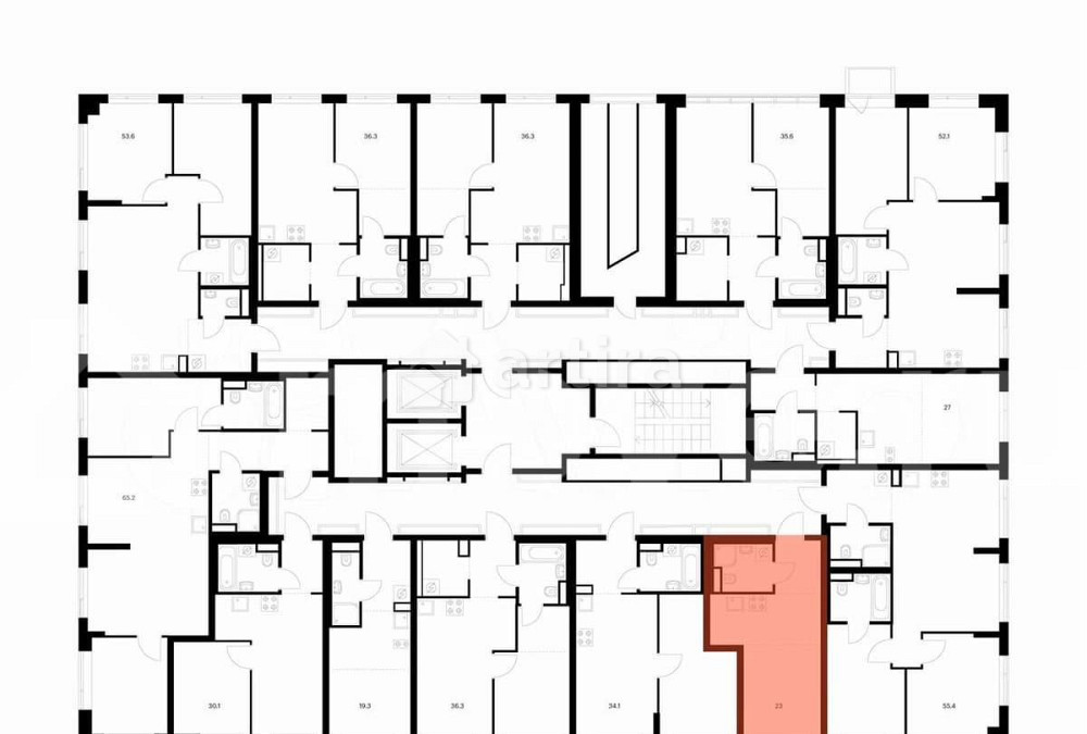 Студия, 23 м2, 9/16 эт. Москва - изображение 2