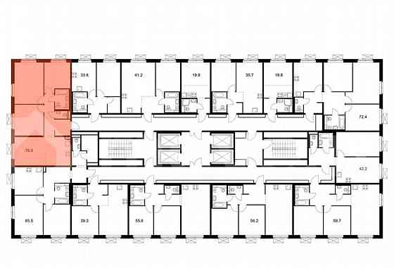 3-комн. квартира, 78.5 м2, 7/25 эт. Москва