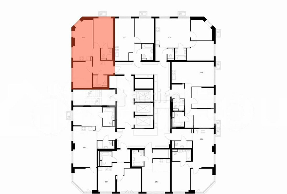 2-комн. квартира, 52.2 м2, 14/23 эт. Москва - изображение 2