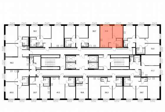 1-комн. квартира, 37.6 м2, 5/25 эт. Москва