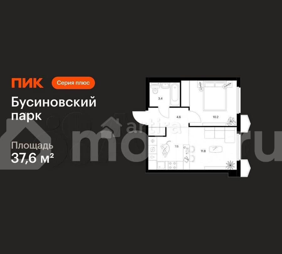 1-комн. квартира, 37.6 м2, 24/24 эт. Москва - изображение 1