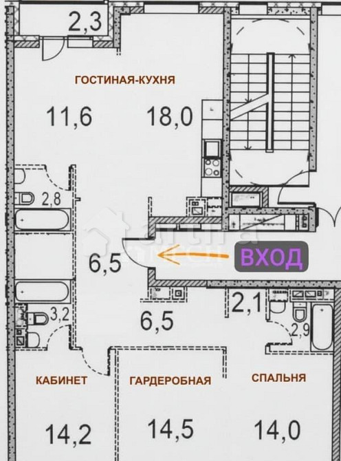 4-комн. квартира, 105 м2, 11/21 эт. Москва - изображение 1