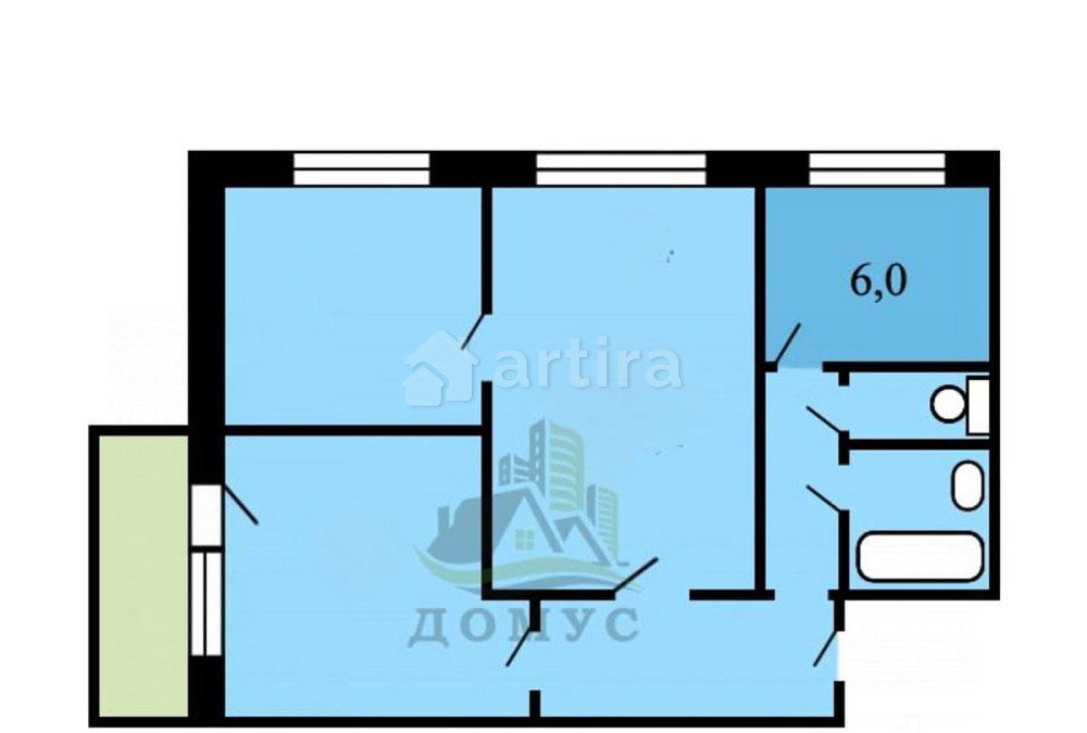 Комната, 10.7 м2, 6/9 эт. Москва - изображение 4