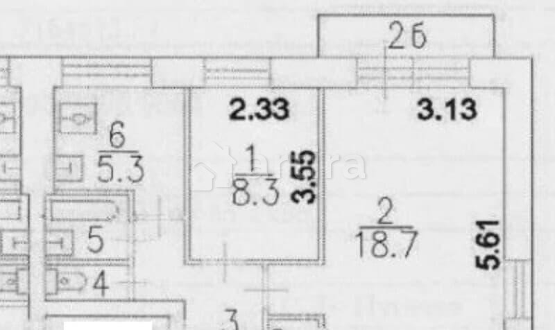 2-комн. квартира, 42 м2, 4/5 эт. Москва - изображение 15