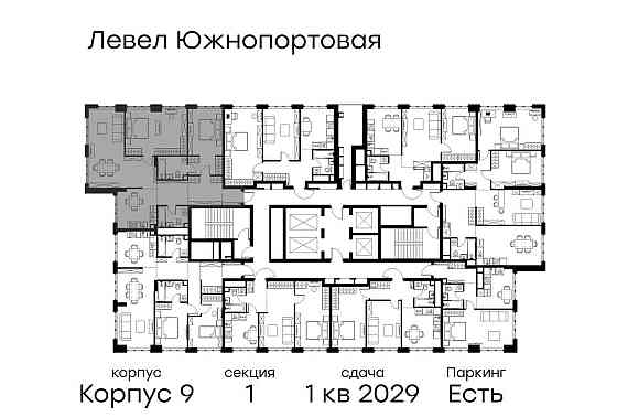 3-комн. квартира, 104.5 м2, 34/49 эт. Москва