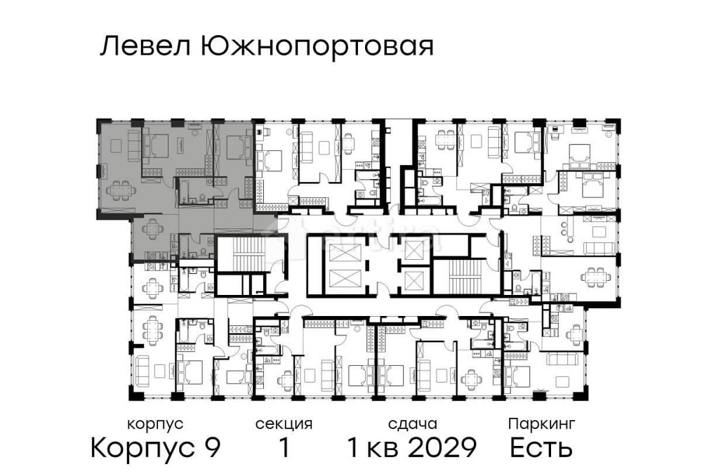 3-комн. квартира, 104.5 м2, 34/49 эт. Москва - изображение 2
