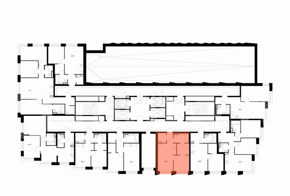 1-комн. квартира, 36.8 м2, 26/28 эт. Зеленоград - изображение 3