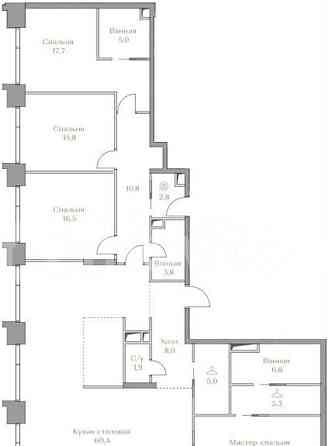 4-комн. квартира, 174 м2, 4/18 эт. Москва