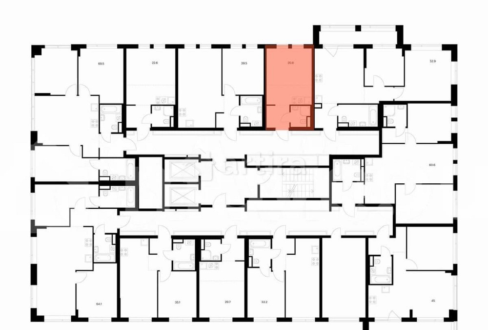 Студия, 20.8 м2, 7/16 эт. Москва - изображение 3