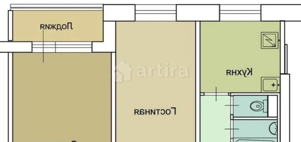 Комната, 50 м2, 9/9 эт. Москва - изображение 5