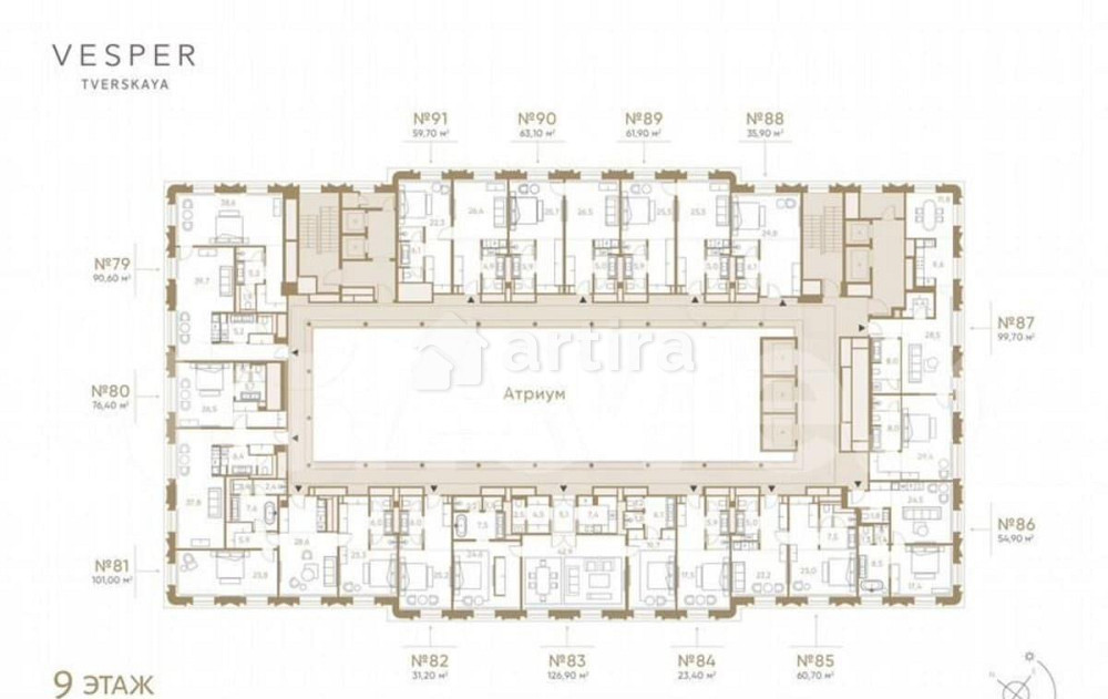 Студия, 23.4 м2, 9/9 эт. Москва - изображение 1